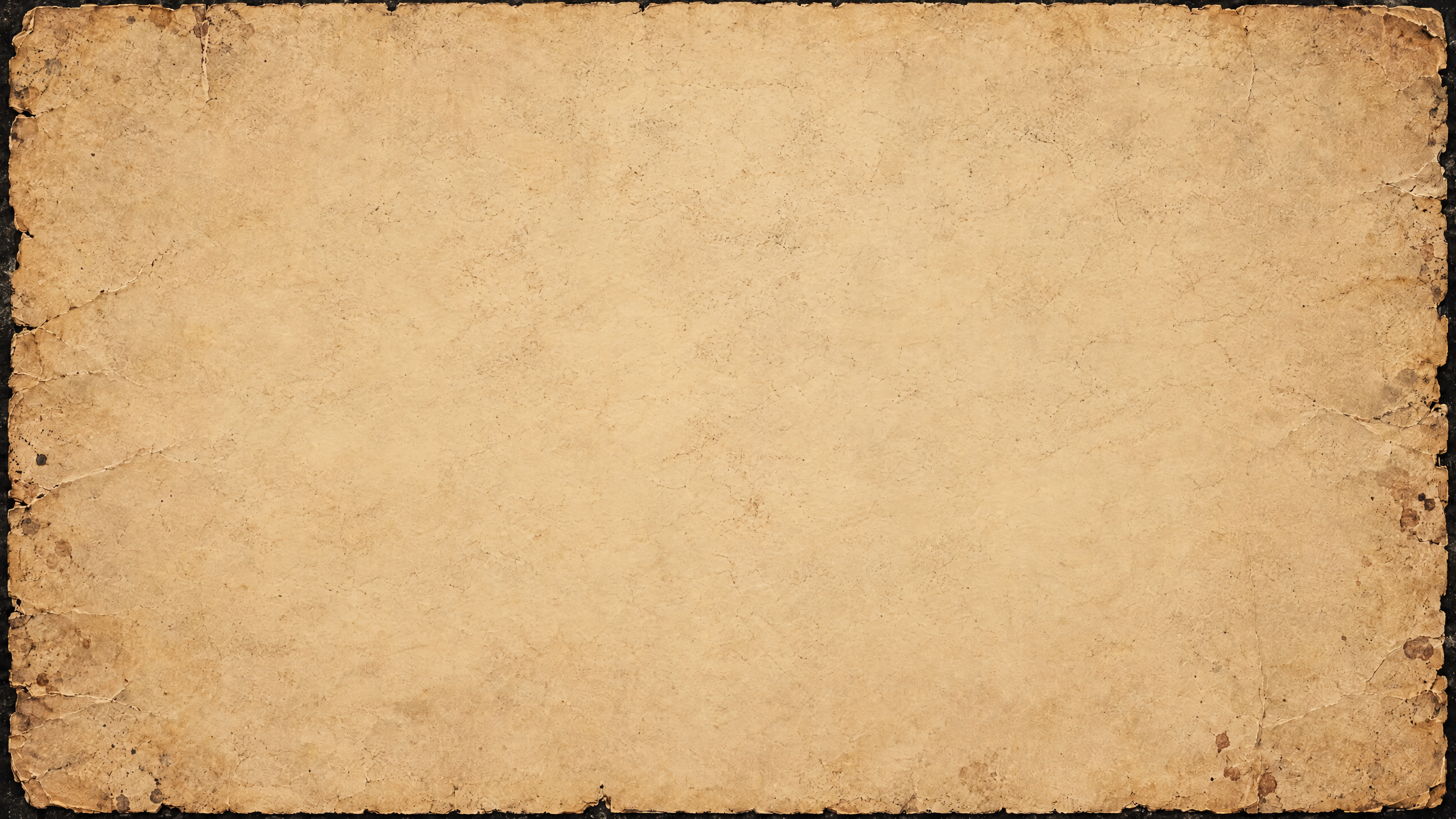 Blank aged parchment, viewed from above, with no writing or marks.